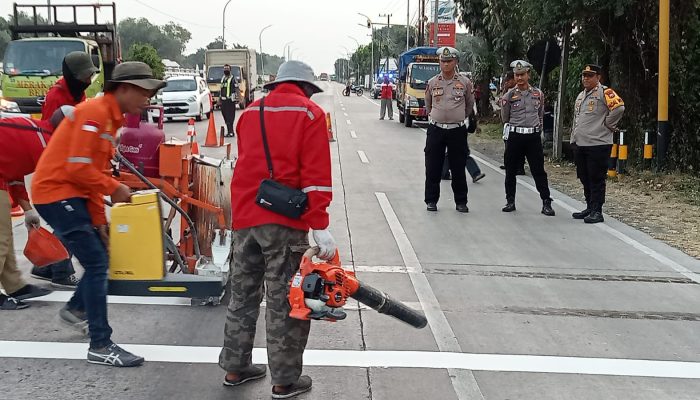 Antisipasi Aksi Balap Liar di Jalan Raya, Satlantas Polres Jombang Pasang Speed Trap