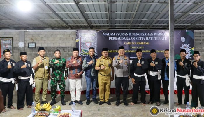 Pengesahan Warga Baru PSHT Jombang Berjalan Kondusif, Kapolres Apresiasi Sinergi Pengamanan