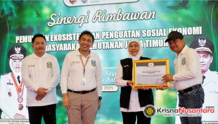Pemkab Jombang Raih Penghargaan Pemulihan Ekosistem dari Gubernur Jawa Timur