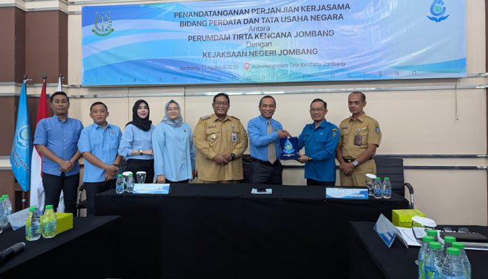 Dorong Implementasi Good Corporate Governance MoU Perumdan Tirta Kencana dan Kejaksaan Jombang