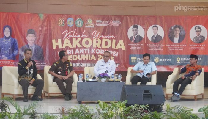 Kejari Nganjuk Gelar Kuliah Umum HAKORDIA 2025, Mahasiswa Didorong Jadi Garda Depan Antikorupsi