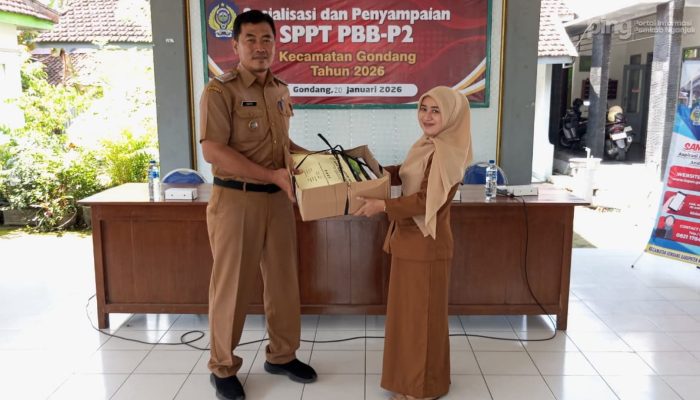 Pemerintah Gondang Sosialisasikan dan Serahkan SPPT PBB-P2 2026 kepada 17 Desa