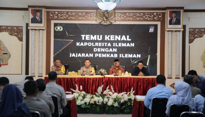Pemkab Sleman Gelar Silaturrahmi dan Temu Kenal Dengan Kapolresta Sleman