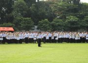 Usai Libur  Lebran Bupati Jombang Warsubi Pimpin Apel Kerja Dan Haal Bihalal ASN Pemkab Jombang