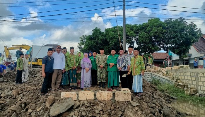 Wujudkan Kemandirian Organisasi, PRNU Karangdagangan Gelar Peletakan Batu Pertama Pembangunan Kantor Bersama