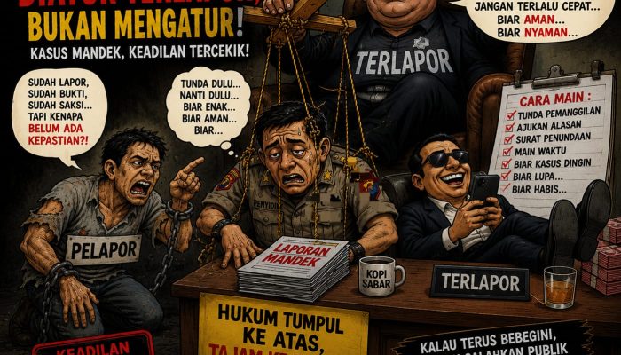 Kasus Jalan di Tempat, Publik Soroti Kinerja Penyidik: Aparat Penegak Hukum Jangan Sampai Terlihat “Diatur” Terlapor