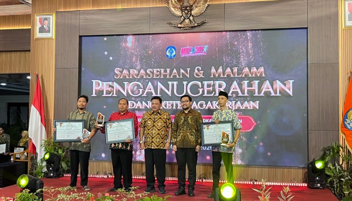 Harmonisasi Hubungan Industrial, Disnaker Nganjuk Gelar Malam Penganugerahan Bidang Ketenagakerjaan 2026