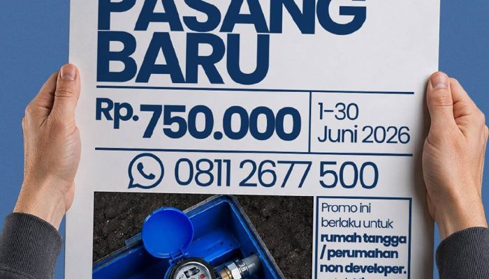 Perumdam Tirta Kencana Jombang Gelar Promo Pasang Baru Rp750.000 Selama Periode 1–30 Juni 2026