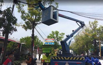 Pemkab Nganjuk Lanjutkan Penataan Kabel Telekomunikasi, Masuk Pekan ke-10