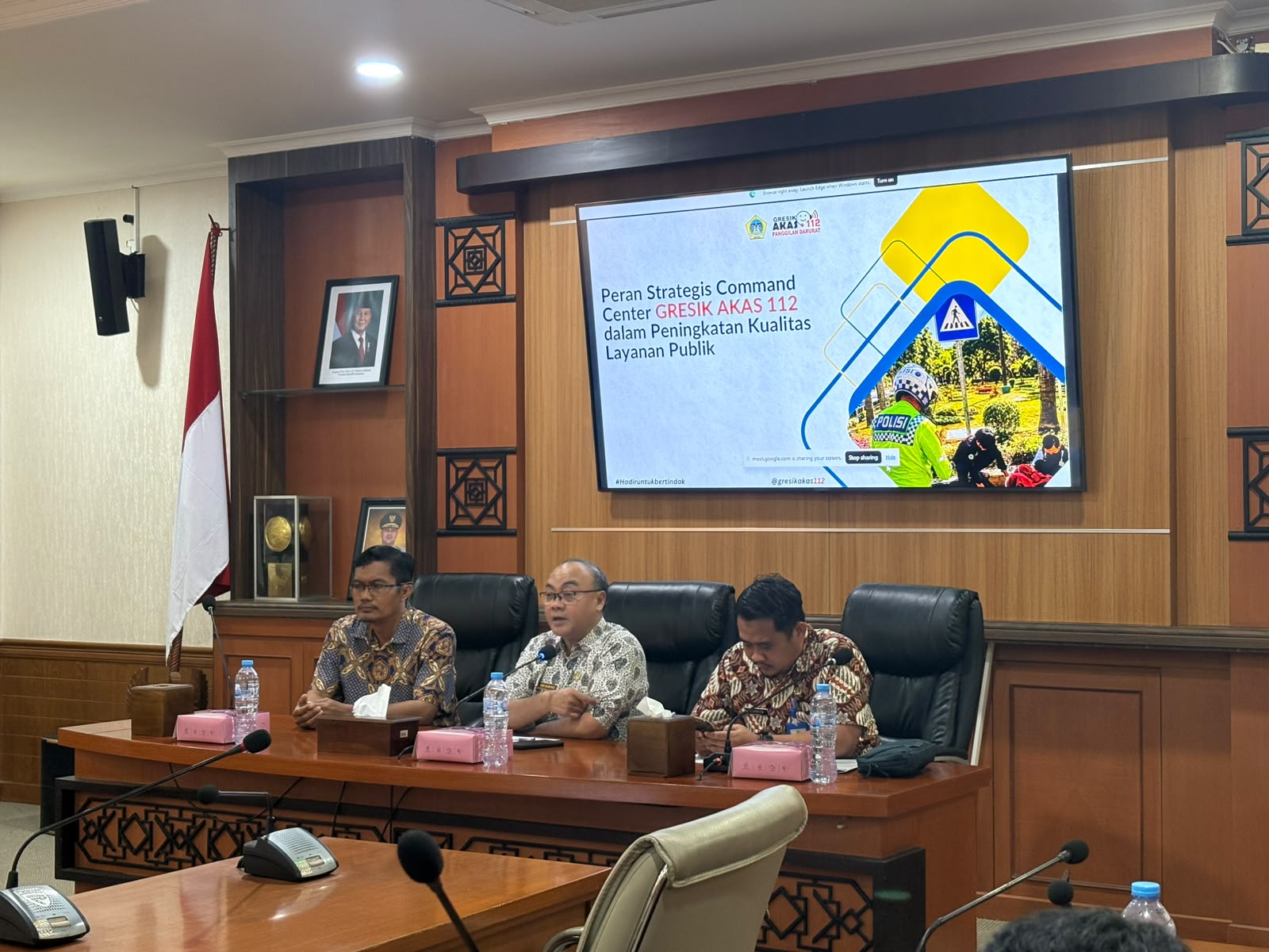 Pemkab Gresik Perkuat Command Center Gresik Akas 112, Layanan Darurat Siaga 24 Jam 1 command center