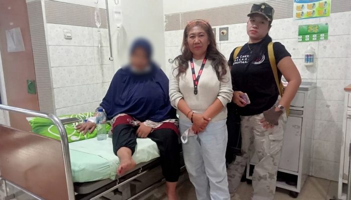 Relawan LSM CBN Nganjuk Perjuangkan Janda Penderita Tumor Dapat Tindakan Medis
