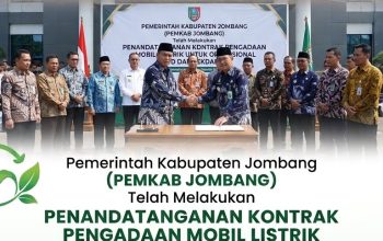 Pemkab Jombang Teken Kontrak Pembelian 9 Mobil Listrik Dengan Nilai Total 3.25M, Ketua SJN Beri Kajian