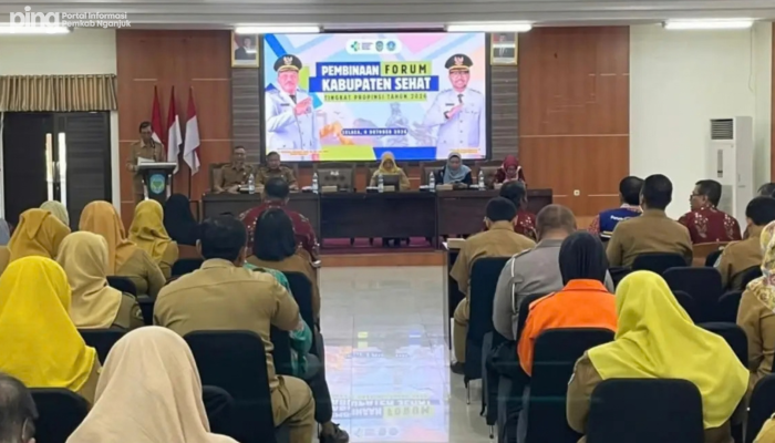 Pemkab Nganjuk Perkuat Tim Teknis Forum Kabupaten Sehat, Dorong Lingkungan Sehat dan Berkelanjutan