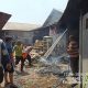 Diduga Akibat Pembakaran Sampah, Toko Bangunan di Sukosewu Blitar Ludes Terbakar