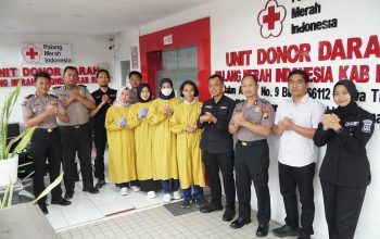 Sambut HUT ke-75 Humas Polri, Polres Blitar Gelar Donor Darah