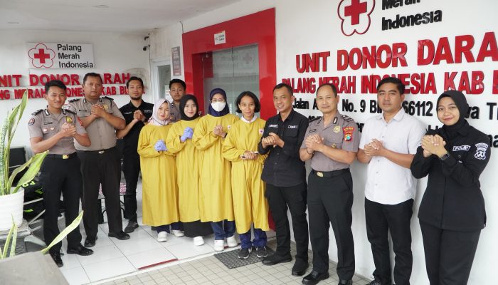 Sambut HUT ke-75 Humas Polri, Polres Blitar Gelar Donor Darah